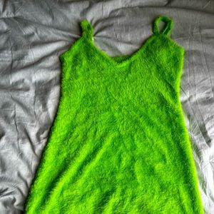 Xs Savage X Fenty Fluff It Up slip in Kelly Green